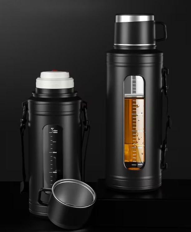 Термос с двойными стенками BPA free прозрачное окно 1500 мл Черный (2831224797) - фото 8 Термос с двойными стенками BPA free прозрачное окно 1500 мл Черный (2831224797) - фото 8