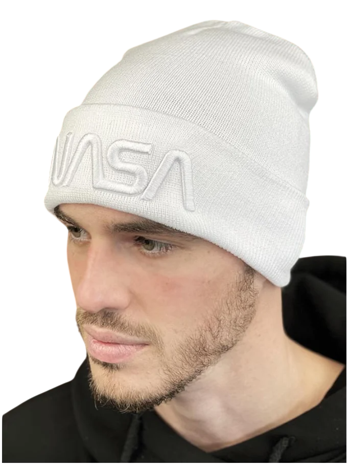 Шапка чоловіча демісезонна Nasa 866W Білий (2450110089)