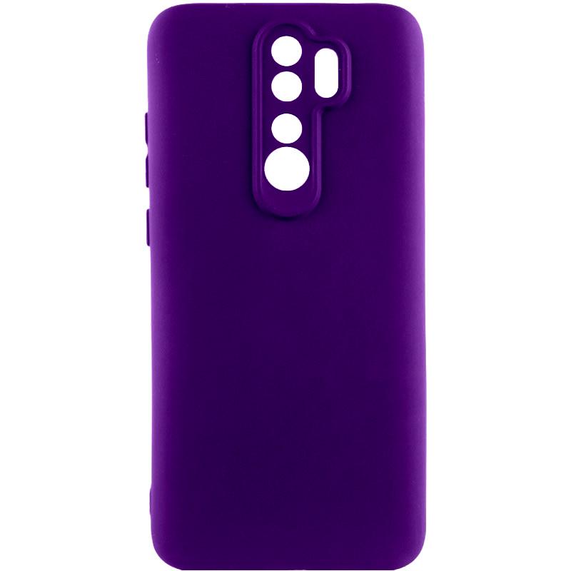 Противоударный чехол TPU GETMAN Liquid Silk Full Camera для Xiaomi Redmi 9 Фиолетовый / Ultra Violet