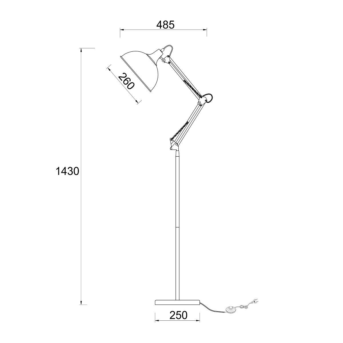 Напольная лампа MILO (SL598-CH) - фото 3 Напольная лампа MILO (SL598-CH) - фото 3