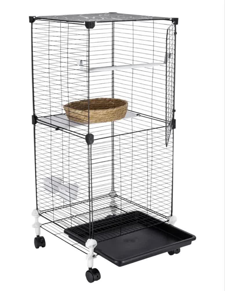 Клетка для птиц KP-82 82x37x37 см на колесах (30068135)