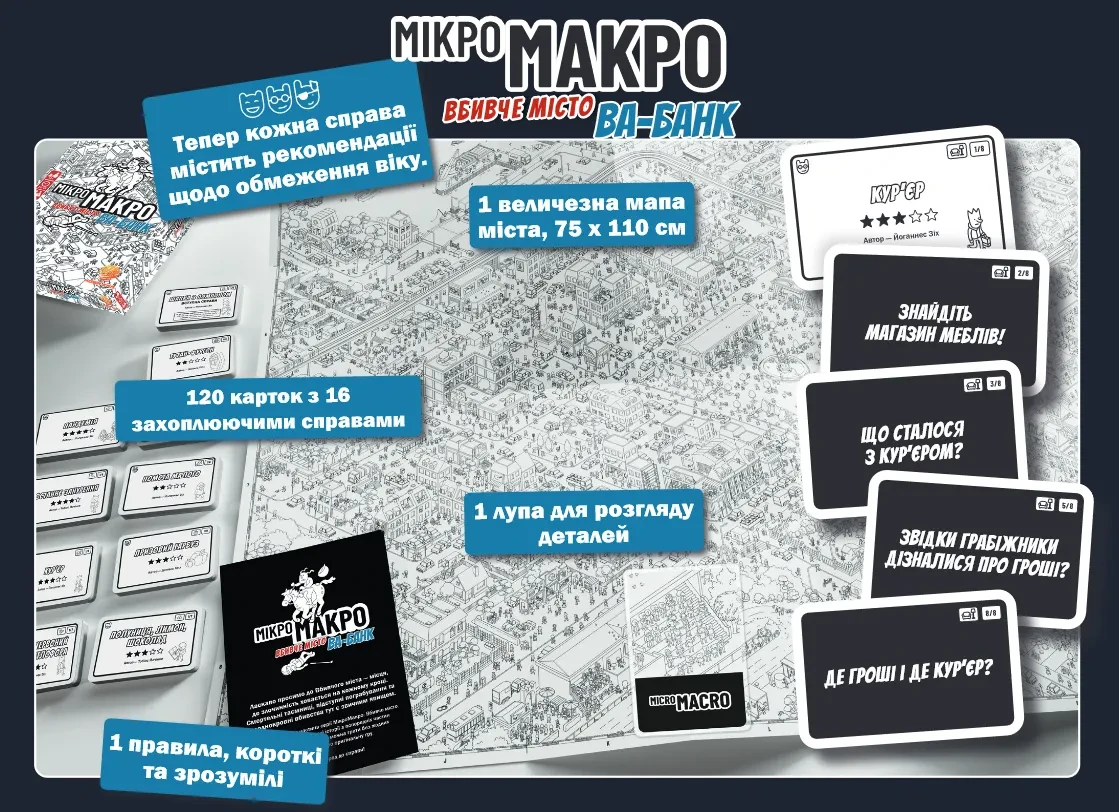 Настольная игра МикроМакро Убийственный город Ва-банк - фото 2