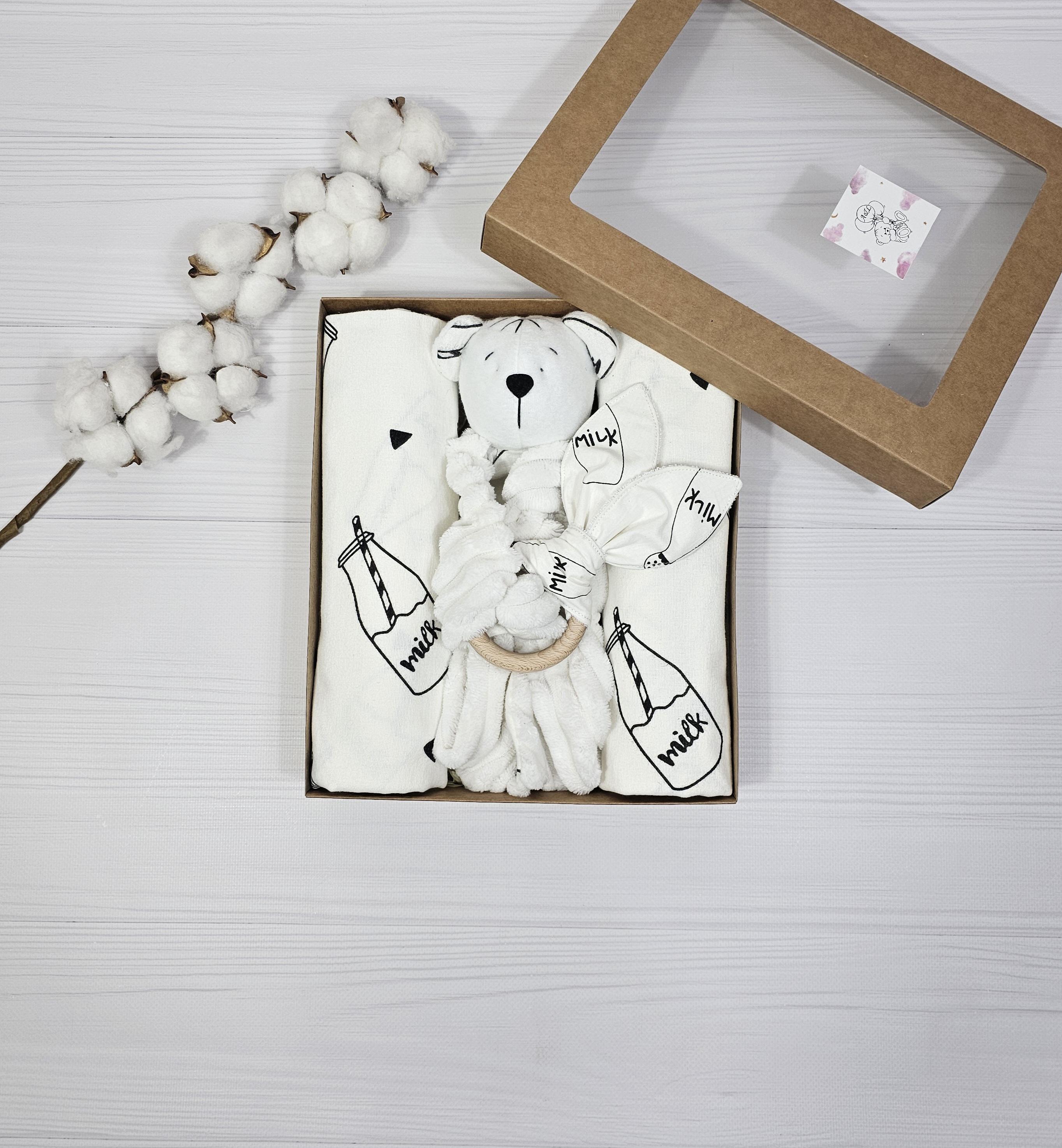 Набор подарочный для младенца a.l.babybox Милк №2 Молочный