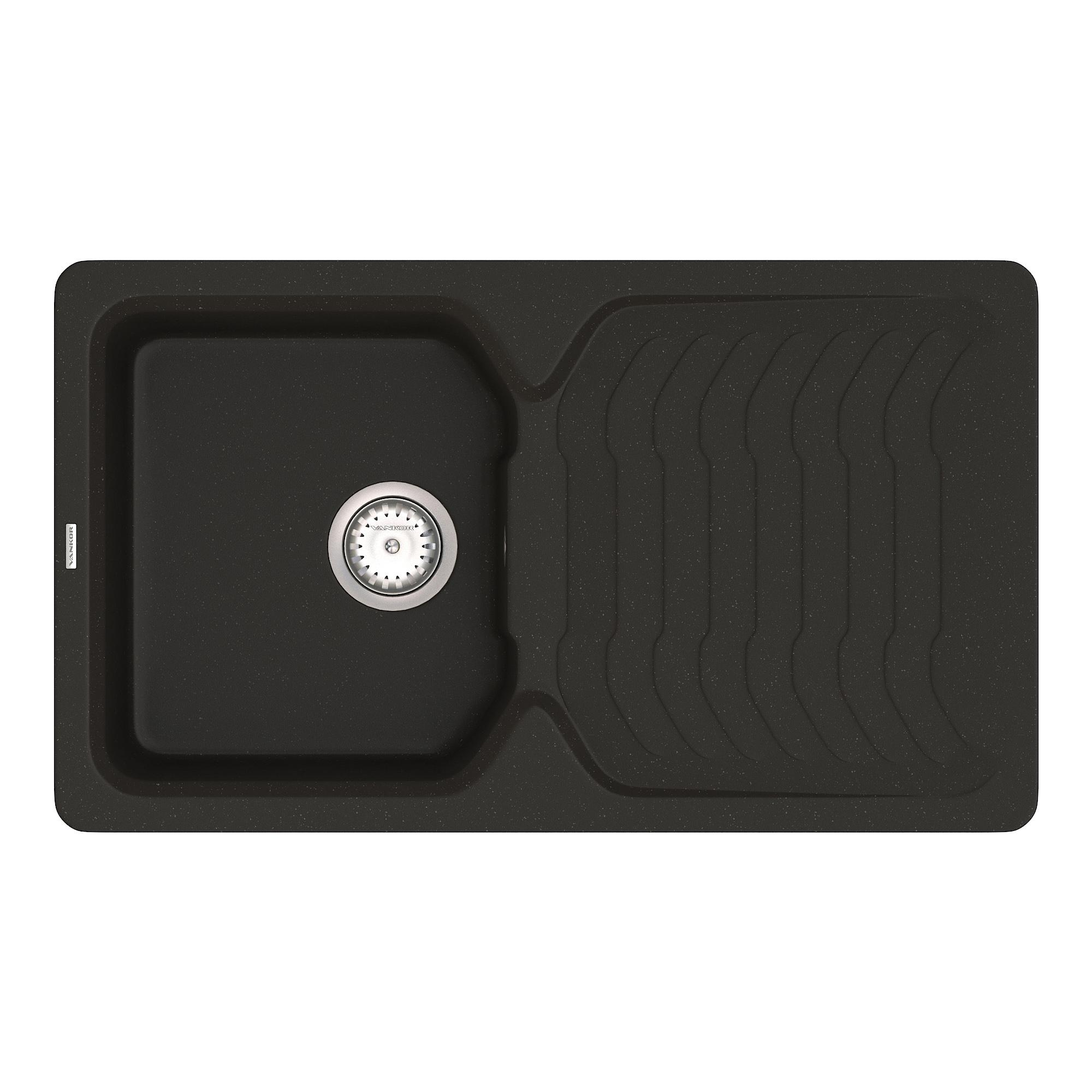 Мийка для кухні Vankor Sigma SMP 02.85 + сифон Vankor Black (74912)