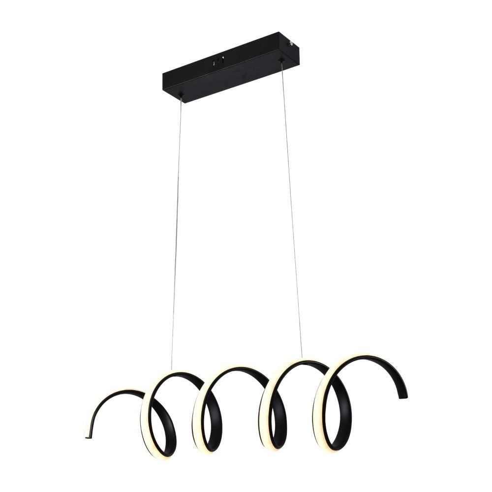 Люстра підвісна світлодіодна Sirius LCD3055 BK Чорний (27432439)