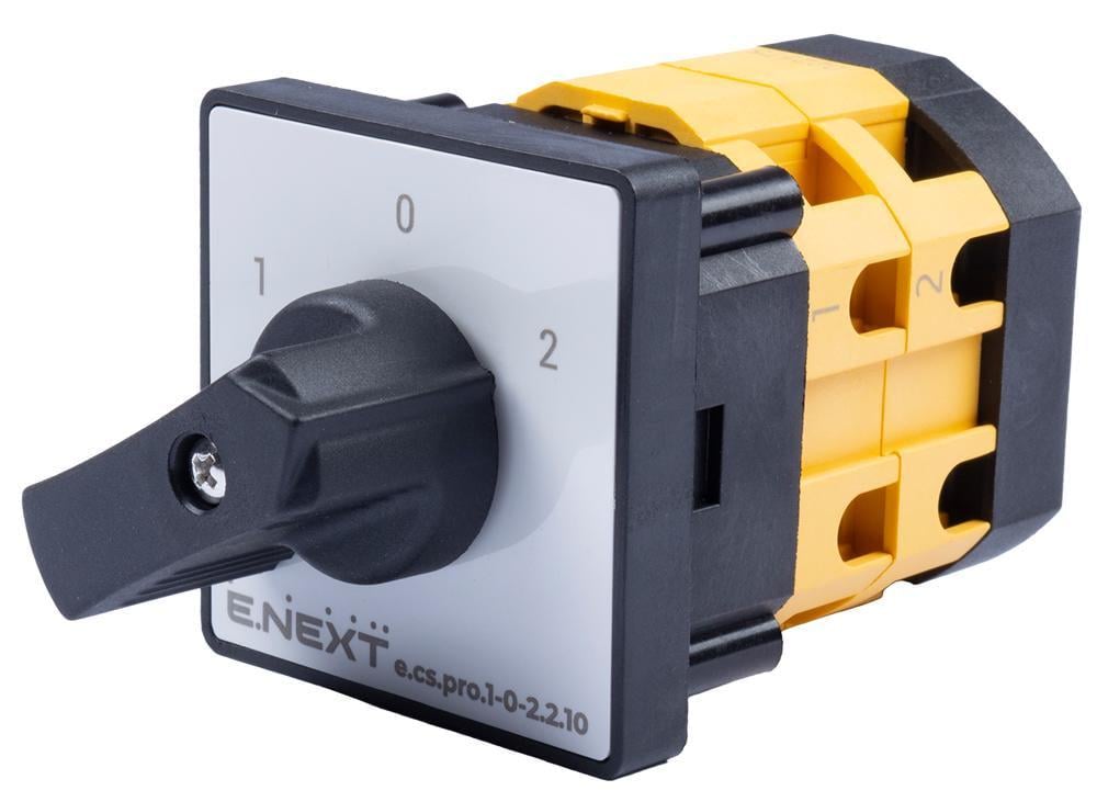 Перемикач пакетний E.NEXT e.cs.pro.1-0-2.2.10 1-0-2 2P 10A 440V (p093026)