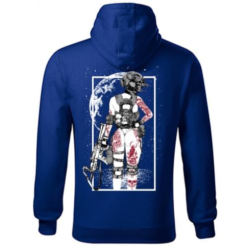 Худі унісекс Military girl with tattoos M Темно-синій (18001075-8-204928-M)