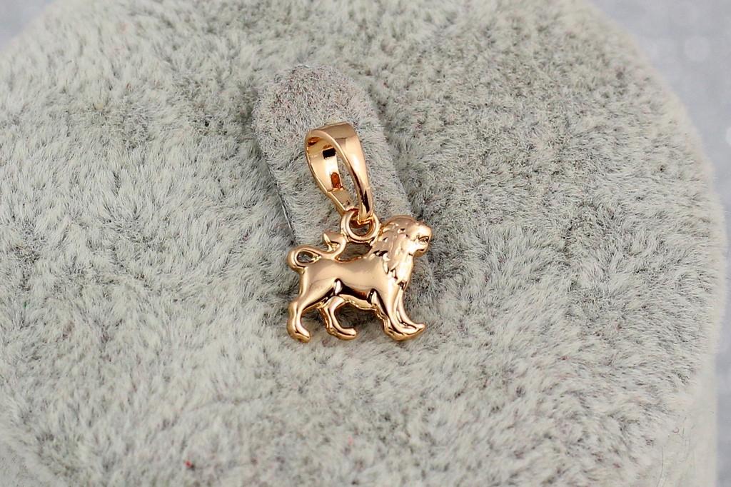 Кулон зодиак Xuping Jewelry Лев 1,2 см Золотистый (2177225809)