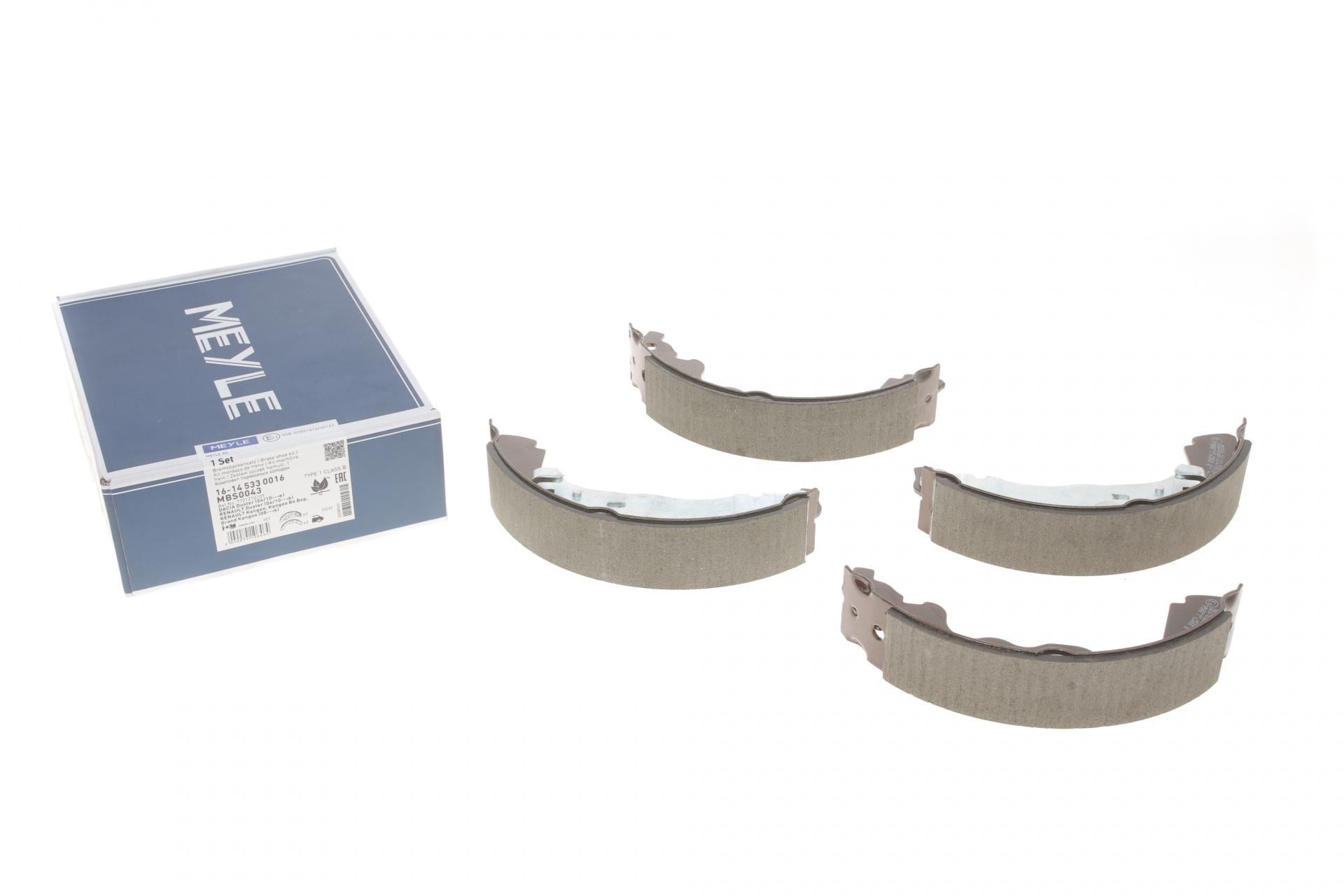 Колодки тормозные задние Meyle для Renault Kangoo 08- барабанные Bosch 228x42 мм (16-14 533 0016)