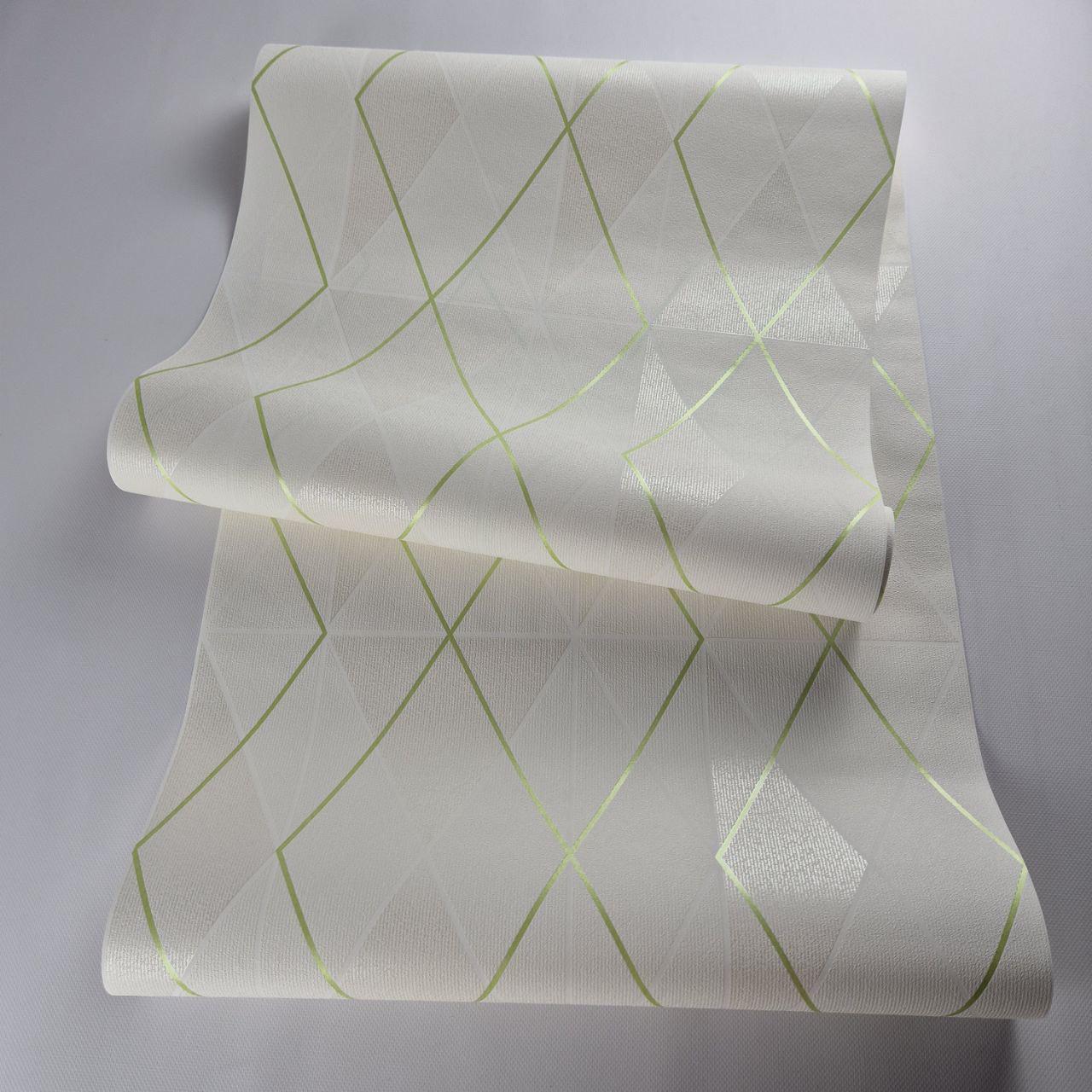 Шпалери вінілові на флізеліні для спальні/дитячої/вітальні Marburg 81972 з смугами 0,53х10,05 м Молочно-бежевий/Салатовий (2785922802) - фото 3 Шпалери вінілові на флізеліні для спальні/дитячої/вітальні Marburg 81972 з смугами 0,53х10,05 м Молочно-бежевий/Салатовий (2785922802) - фото 3