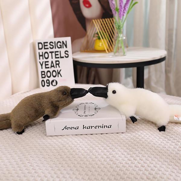 Мягкая плюшевая игрушка Утконос 30 см Коричневый - фото 2 Мягкая плюшевая игрушка Утконос 30 см Коричневый - фото 2