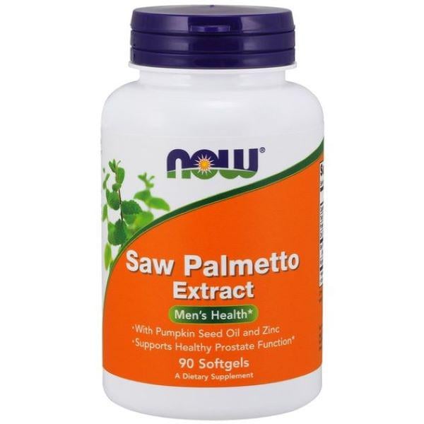 Пальметто Now Saw Palmetto Extract 80 mg 90 softgel