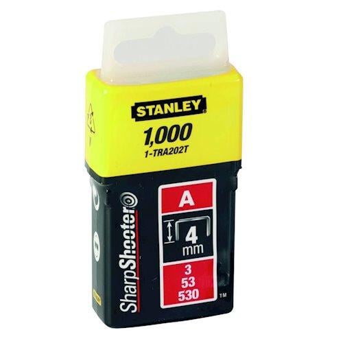 Скобы для степлера Stanley тип A 4 мм 1000 шт (1-TRA202T)