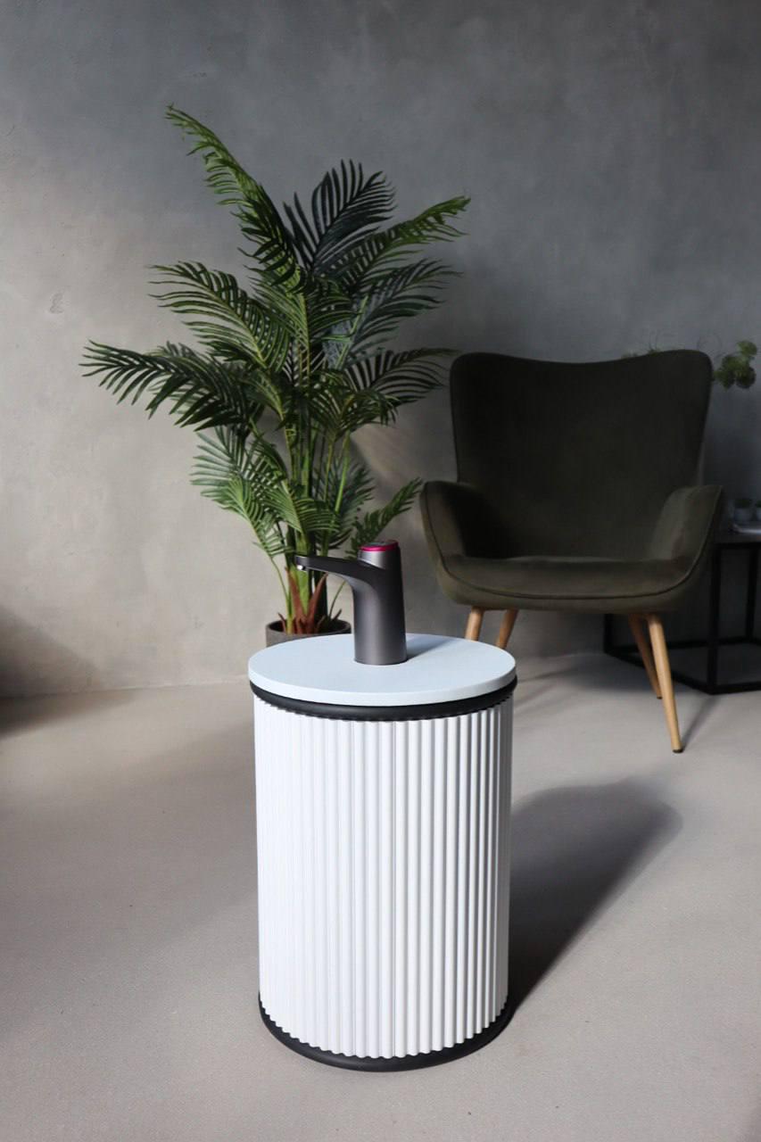 Тубус для бутля с водой Allendor Glory с помпой электрической 18,9 л Светло-серый - фото 3