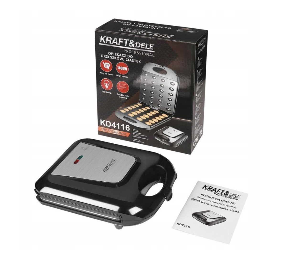Орешница электрическая Kraft&Dele KD4116 на 24 шт. 1400 Вт (36275253)