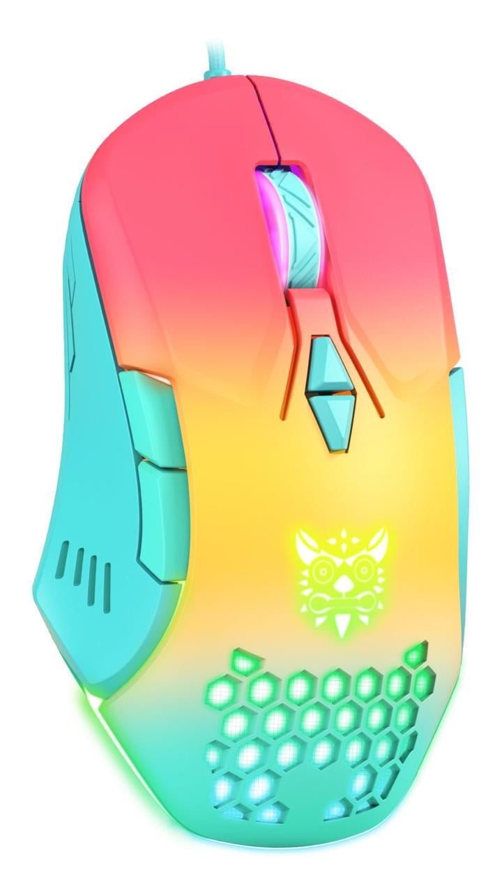 Геймерская мышь проводная Onikuma C12 6400 DPI игровая для ПК и ноутбука 7 кнопок RGB подсветка