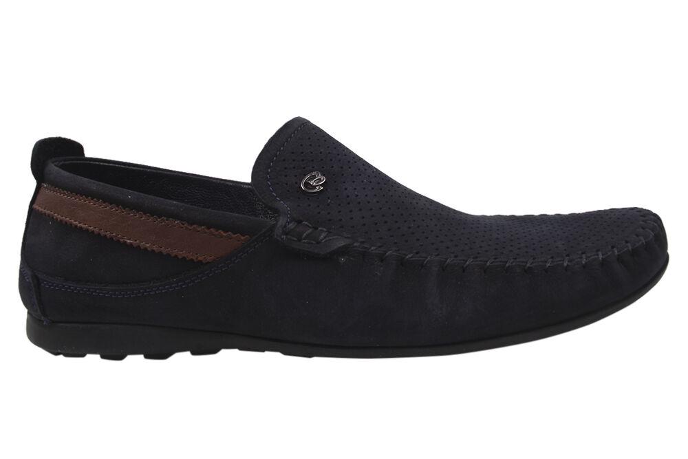 Мокасины мужские Max Step из нубука р. 42 Синий (22-20LTMP) - фото 2