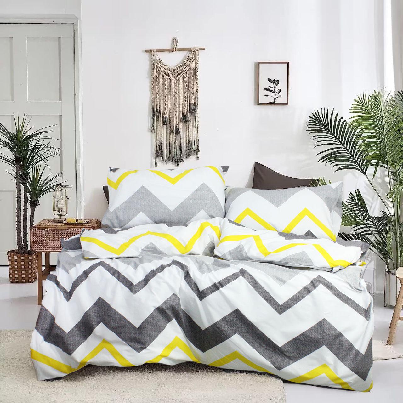 Пододеяльник З0110 220х240 см Желтый/Белый (162727)