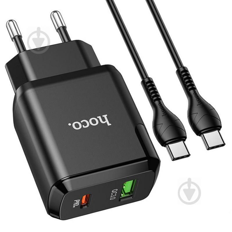 СЗУ Hoco N5 Favor 20W PD+QC3.0 Type-C to Type-C (Черный) 1114921