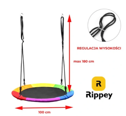 Гойдалка-гніздо садова Rippey 100х180х100 см - фото 2