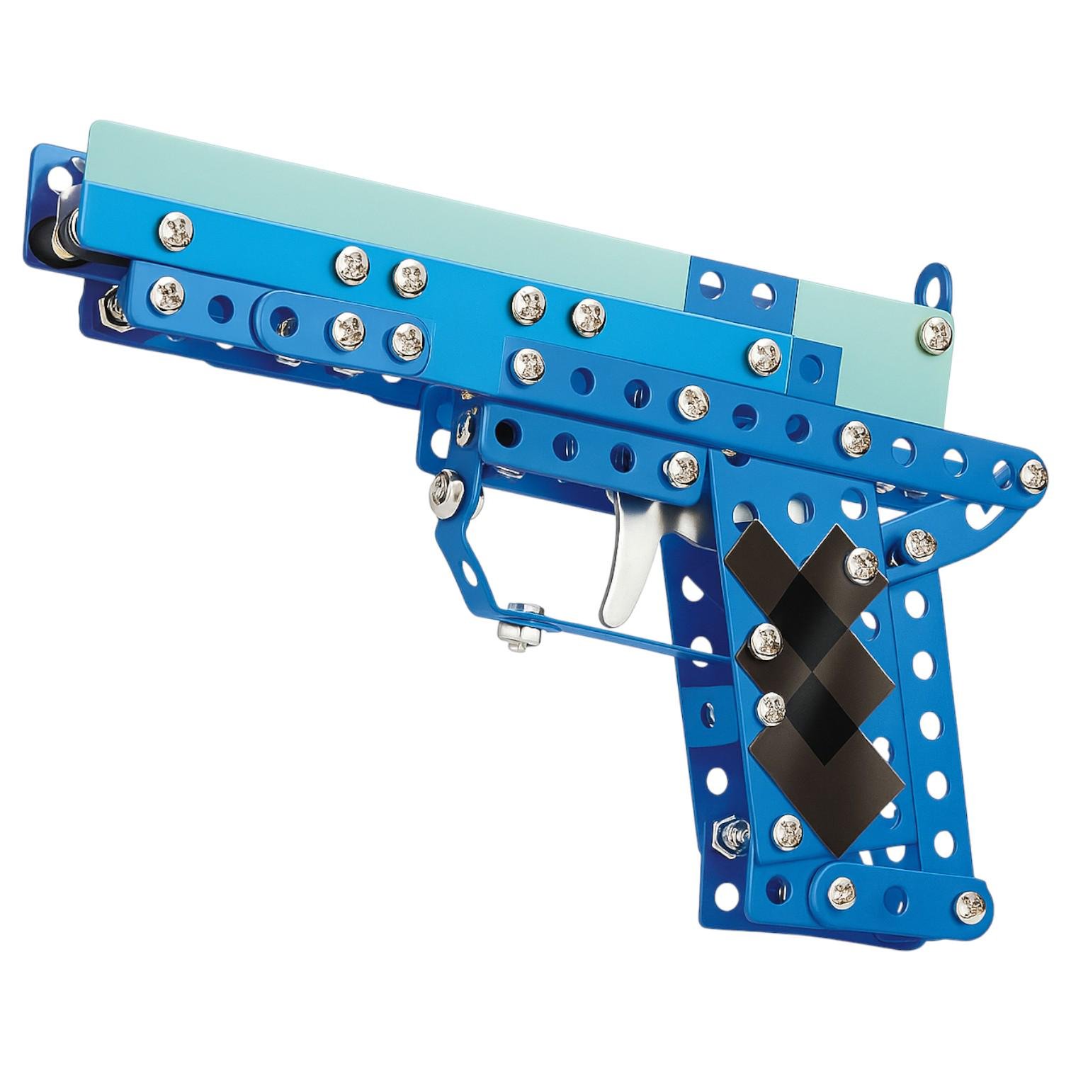 Конструктор детский металлический Hot Wheels 125-3 сборка пистолета с фигуркой (29203730)