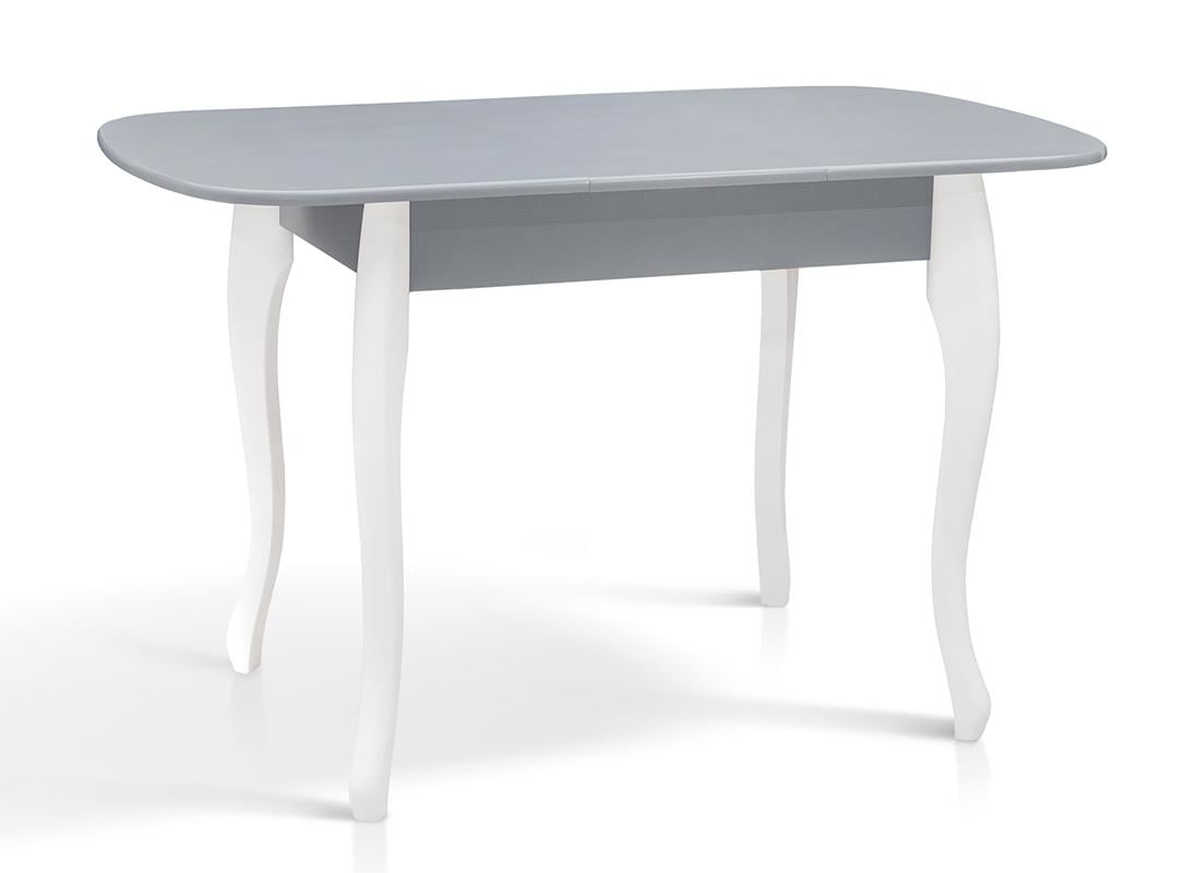 Обеденный стол раскладной Мікс Меблі Кантри 67х93+30 см Белый/Серый