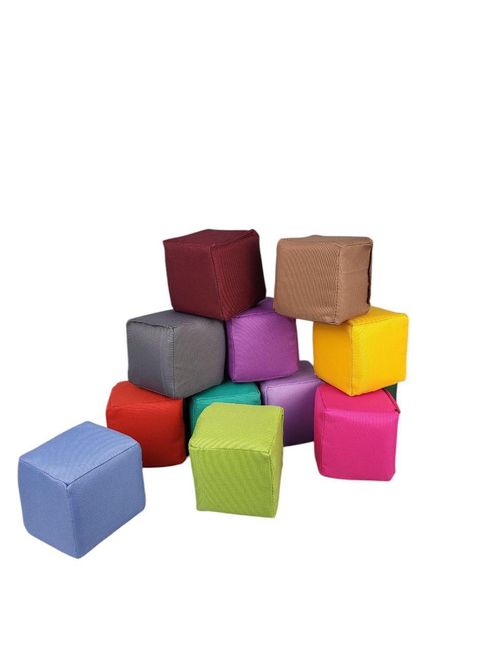 Развивающий коврик-матрас с разноцветными кубиками 120х120 см (1458) - фото 3