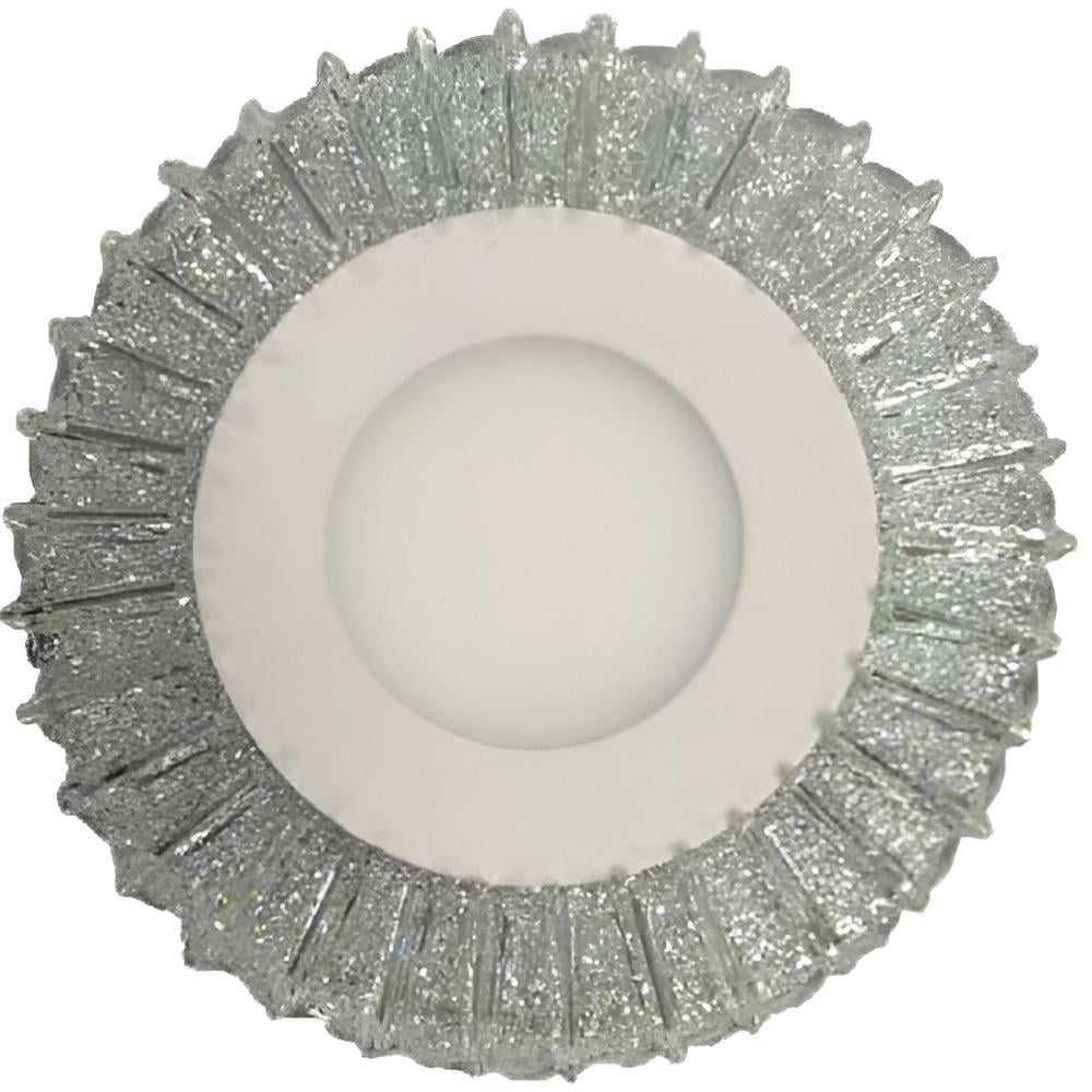 Панель LED Lemanso Луна 3W + 3W 350Lm 4500K с розовой подсветкой (LM1011)