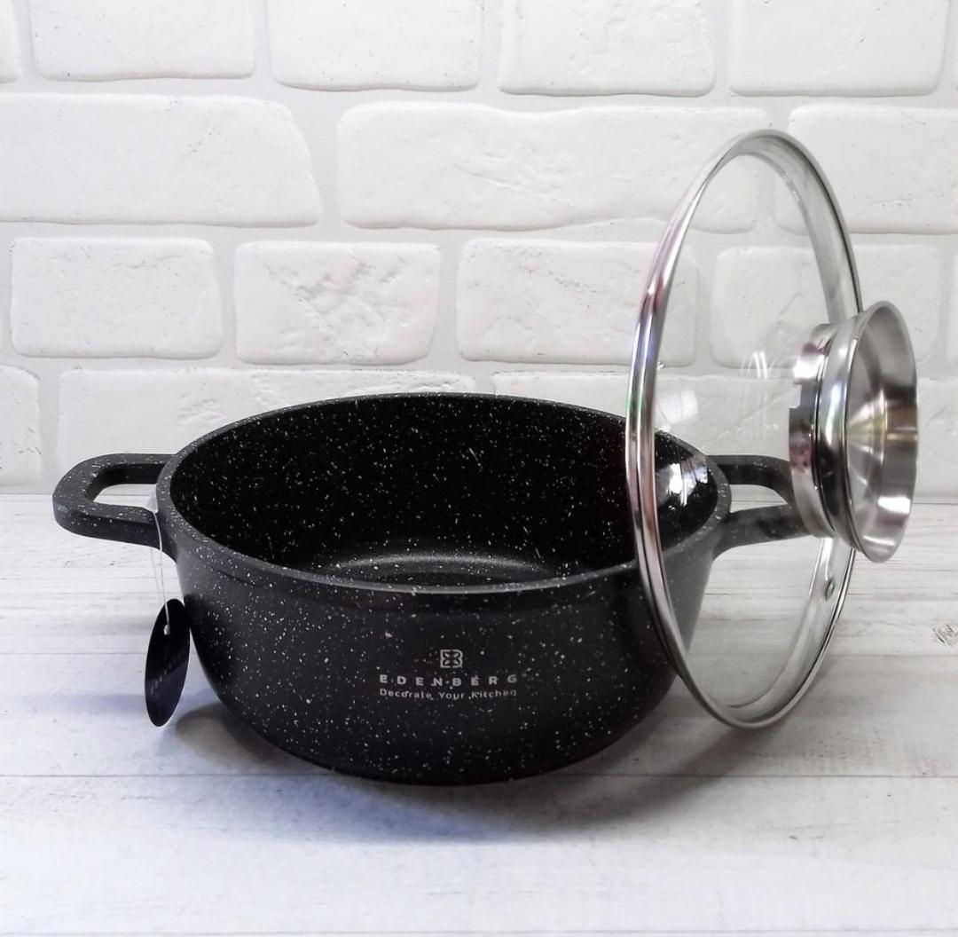 Каструля з кришкою Edenberg EB-8117 та мармуровим покриттям 3,3 л 22 см - фото 6