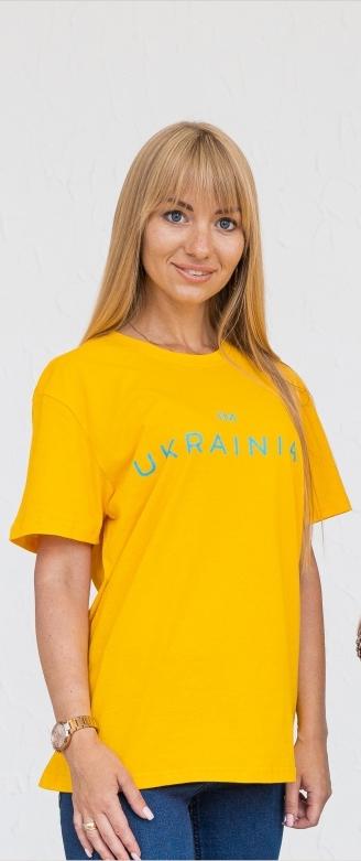 Футболка женская GBI "Я-українка" S Желтый (13273)