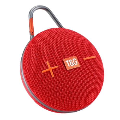Портативная колонка T&G 648 5W SD с карабином Red