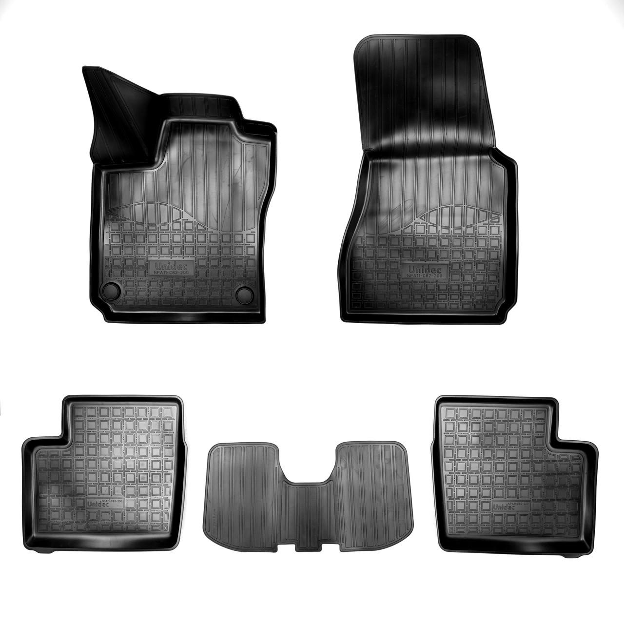 Коврики автомобильные в салон NorPlast для Smart Forfour W453 2014- полиуретан Черный (NPA11-C82-200)