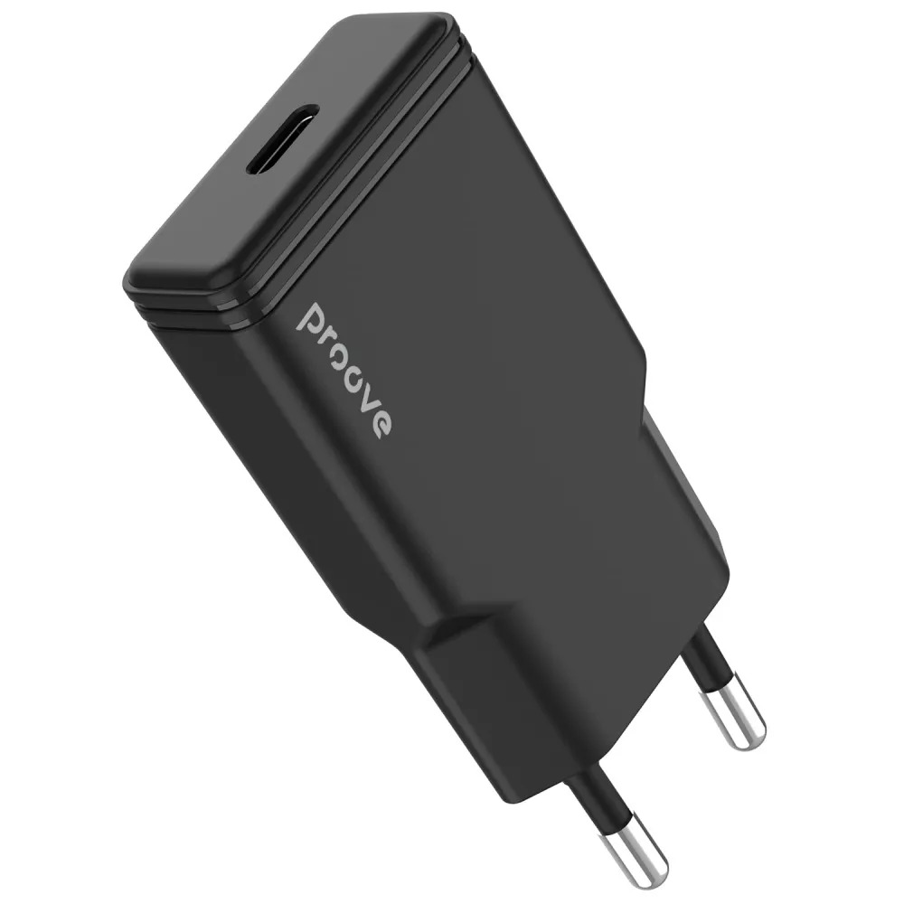 Зарядное устройство сетевое Proove Slender с быстрой зарядкой Type-C 20W Черный (WCSS20010001) Зарядное устройство сетевое Proove Slender с быстрой зарядкой Type-C 20W Черный (WCSS20010001)