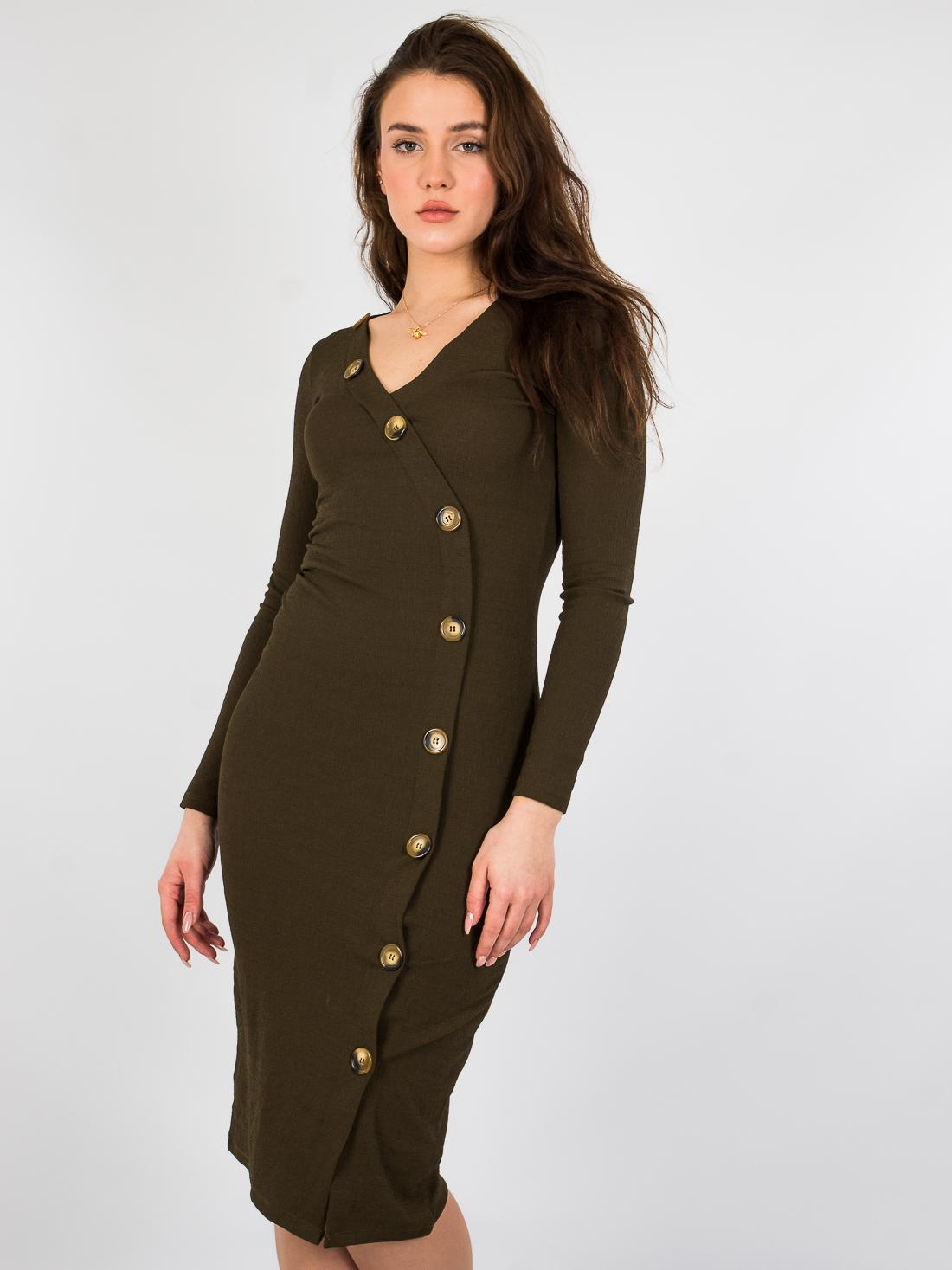 Платье H&M р. 34 Хаки (717130004b35)