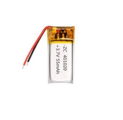 Аккумулятор 401020 Li-pol 3,7V 55 mAh для MP3 Bluetooth наушников гарнитур (677065)