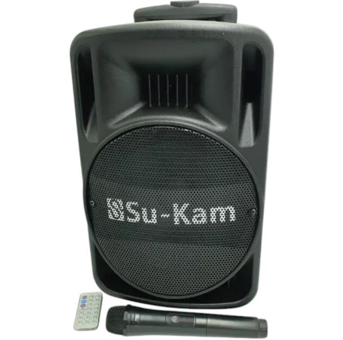 Портативна колонка Bluetooth Su-Kam ART 7121/BT-100 450 Вт мікрофон Чорний (21979678)