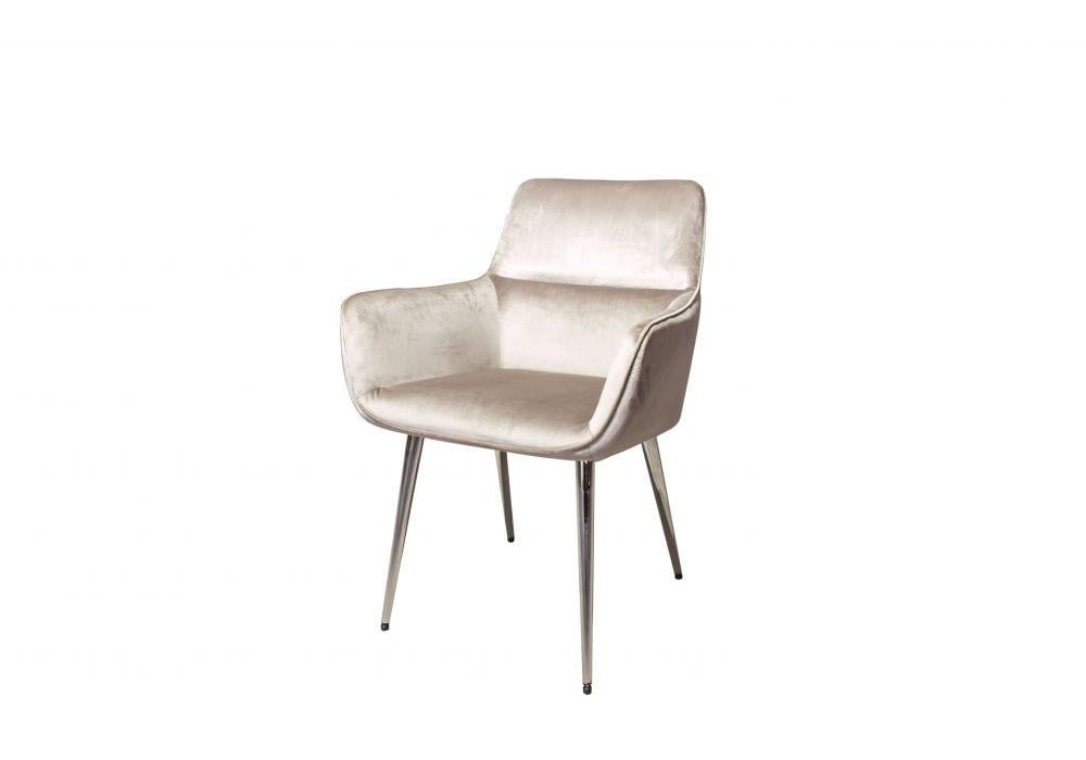 Стул кухонный Oliver металл хром/ткань велюр мокко Евродом