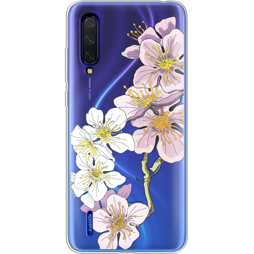 Чохол BoxFace Xiaomi Mi 9 Lite Cherry Blossom Прозорий силікон (38311-cc4-38311)