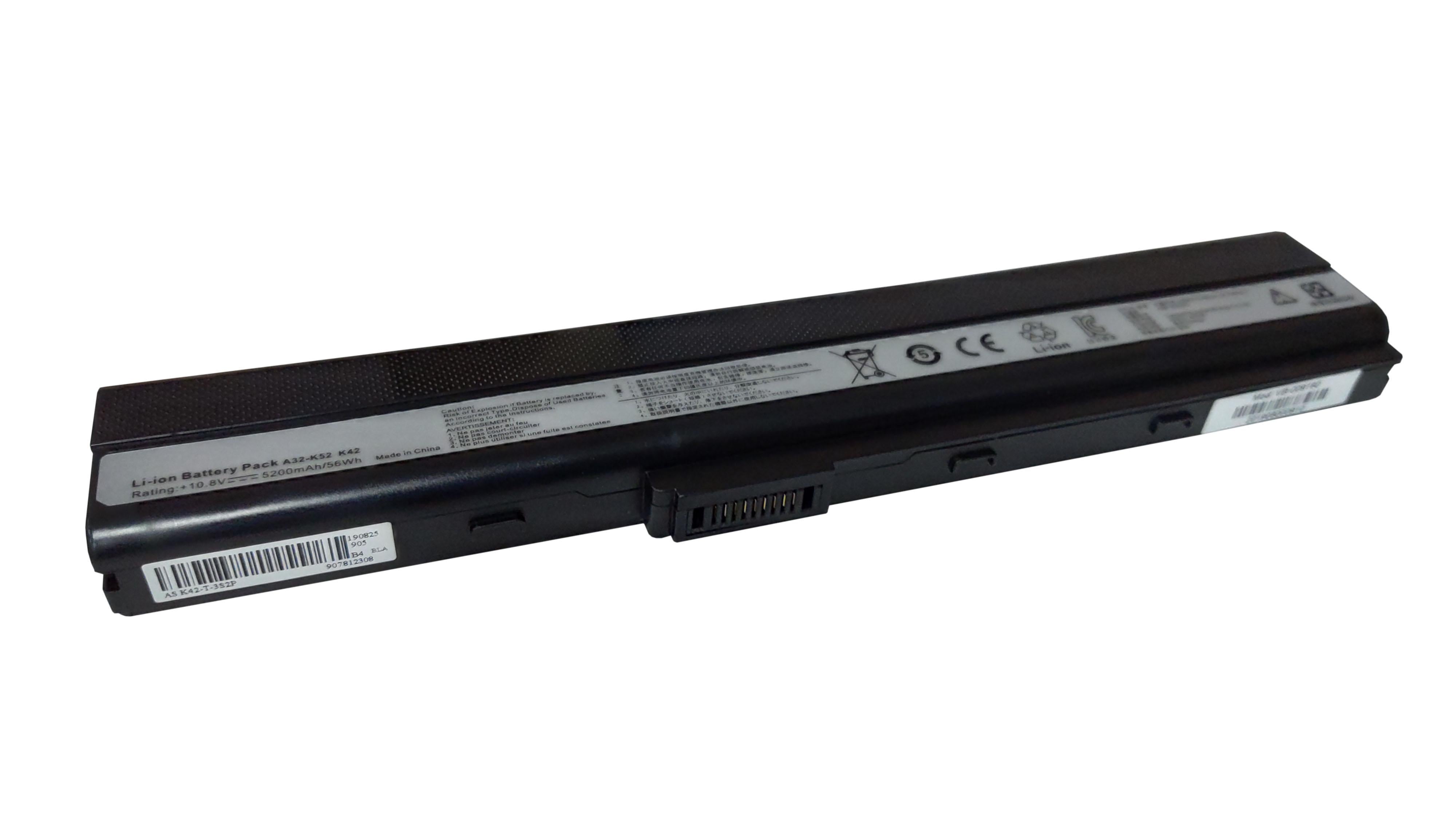 Аккумулятор для ноутбука Asus A42-K52 10,8 V 5200 mAh OEM Black