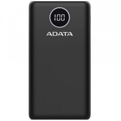 Портативное зарядное устройство ADATA 20000 mAh 20W Черный (P20000QCDB)