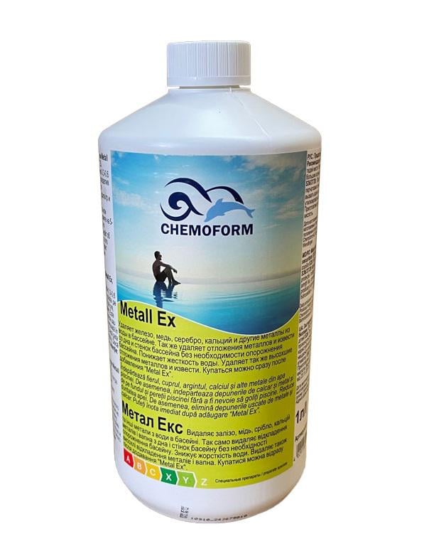 Жидкий способ Metall-Ex для удаления солей металлов из воды бассейна 1 л (31578384)