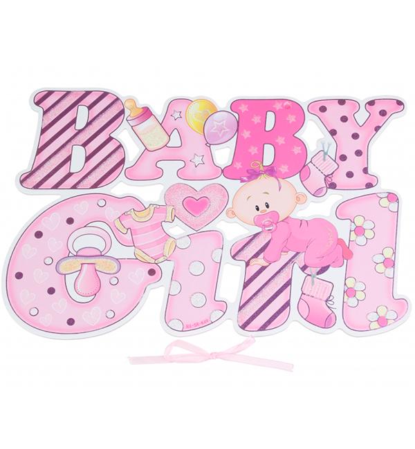 Бумажная гирлянда Baby girl (50650)