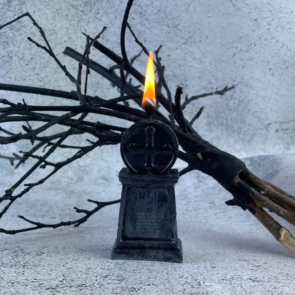 Свеча гадгробная Серебристый(1092)