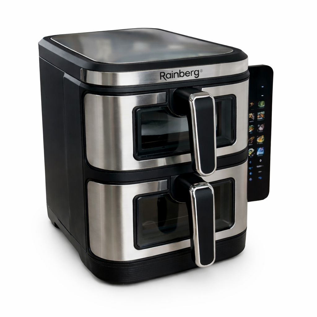 Аэрогриль Rainberg RB 2331 4800W с двумя чашами 7,5+7,5 л сенсорное управление (RB2331) Аэрогриль Rainberg RB 2331 4800W с двумя чашами 7,5+7,5 л сенсорное управление (RB2331)