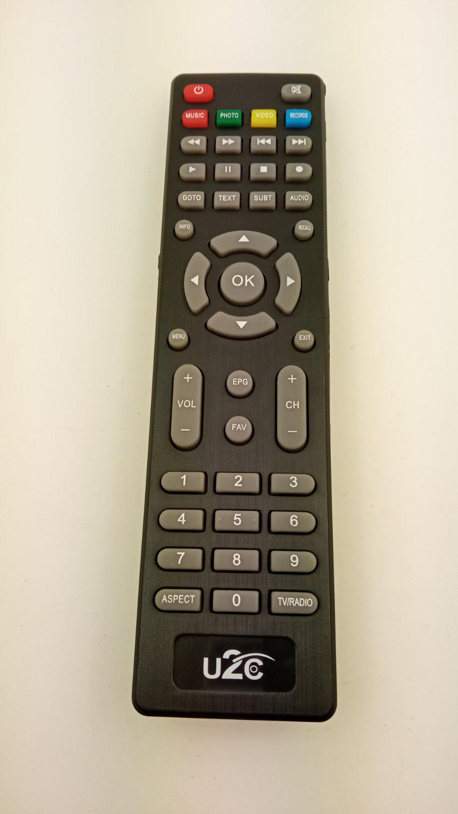 Пульт для U2C T2 HD PLUS DVB-T2 - фото 1 Пульт для U2C T2 HD PLUS DVB-T2 - фото 1