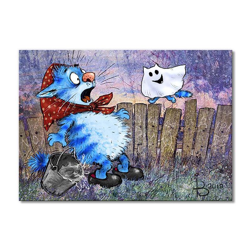 Модульная картина Привидение 1 модуль 80x120 см