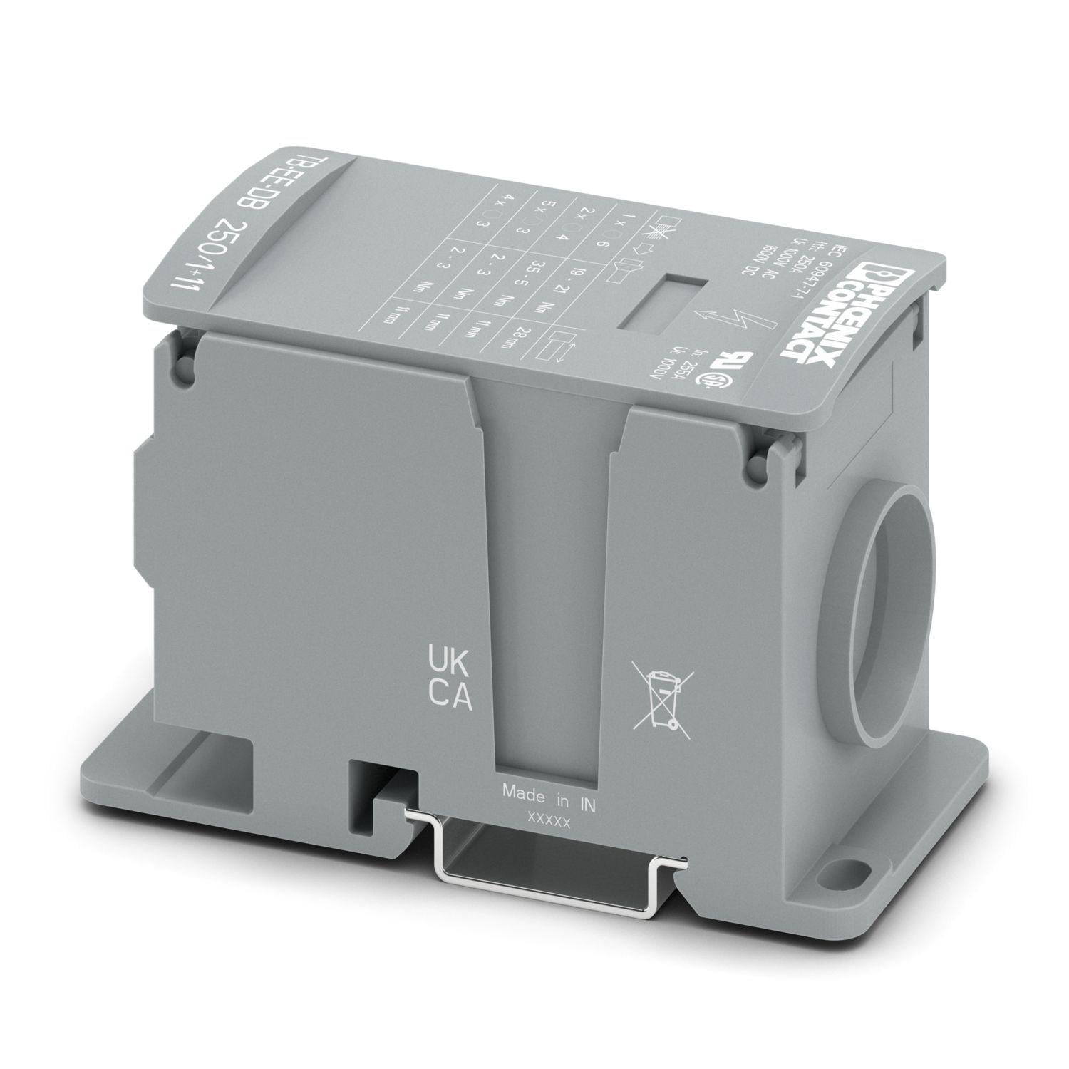 Блок распределительный Phoenix Contact TB-EE-DB 250/1+11 1000В 232А Ith 250A (1725169)