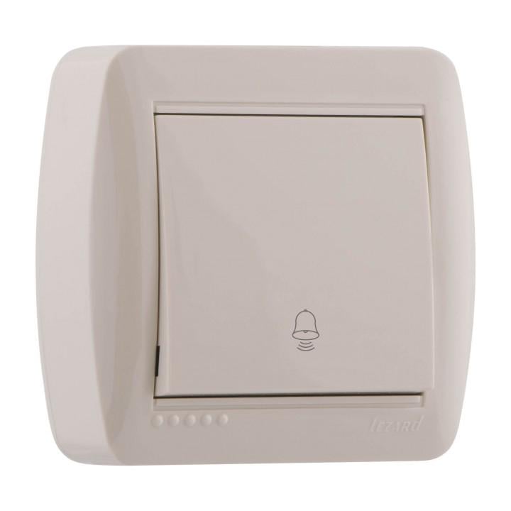 Кнопка звонка Lezard Demet Кремовый (7110300103)