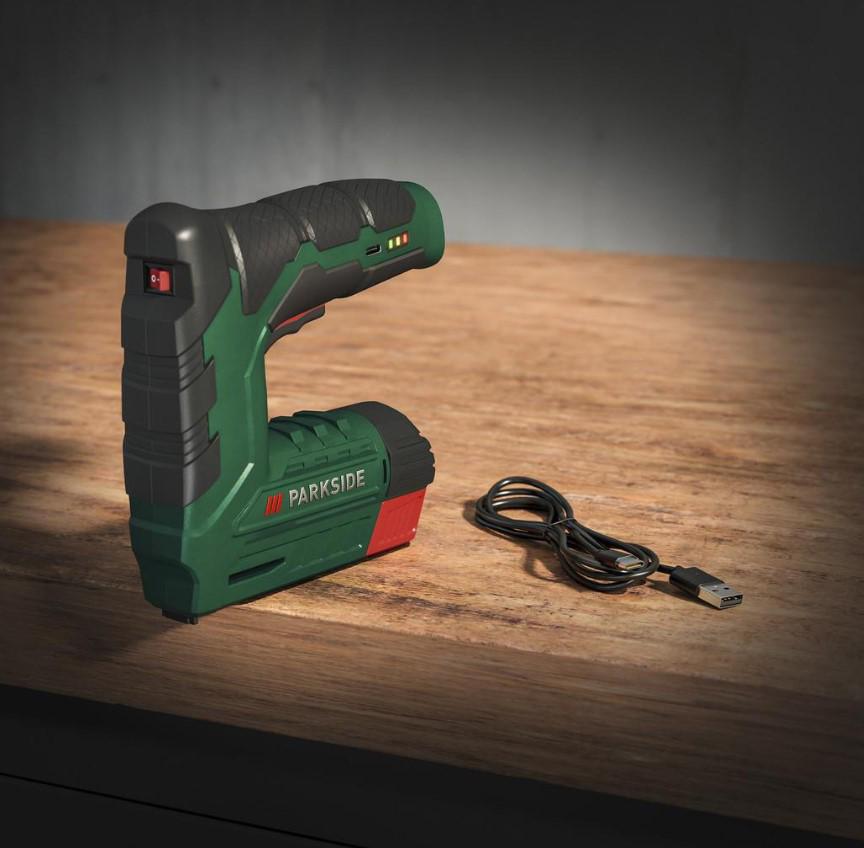 Степлер аккумуляторный PARKSIDE PAT 4 D6 4 В 2000 А-ч (23759670) - фото 8