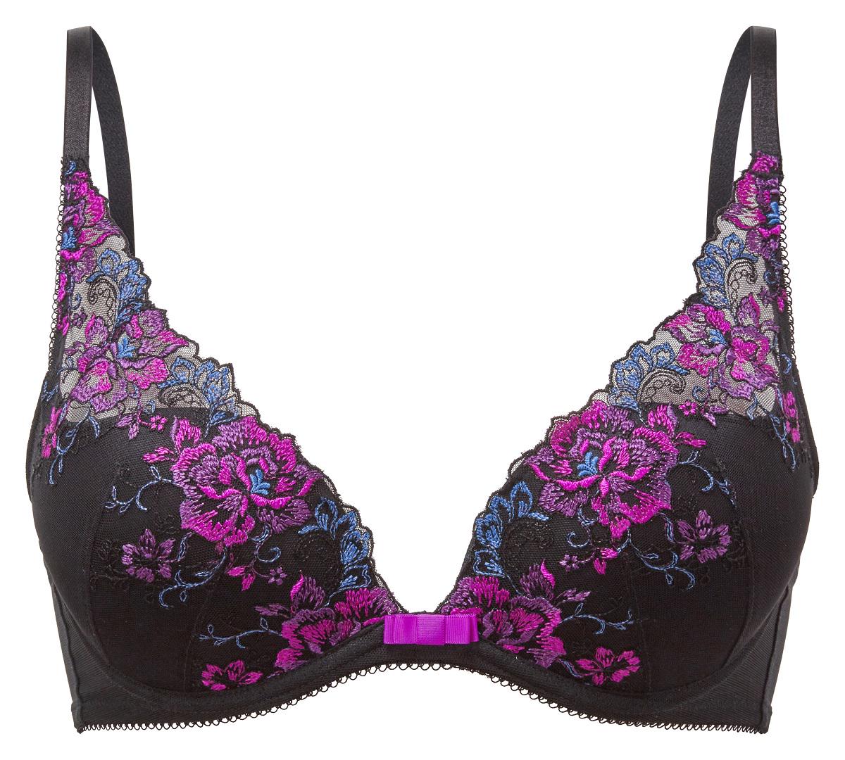 Бюстгальтер Gossard VIP Floral Attraction 15011 36C Black Purple (5053014551780)